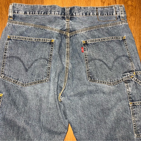 Levi’s Carpenter Loose Straight Jeans Men’s 33x30 Blue Denim Workwear - Picture 5 of 8